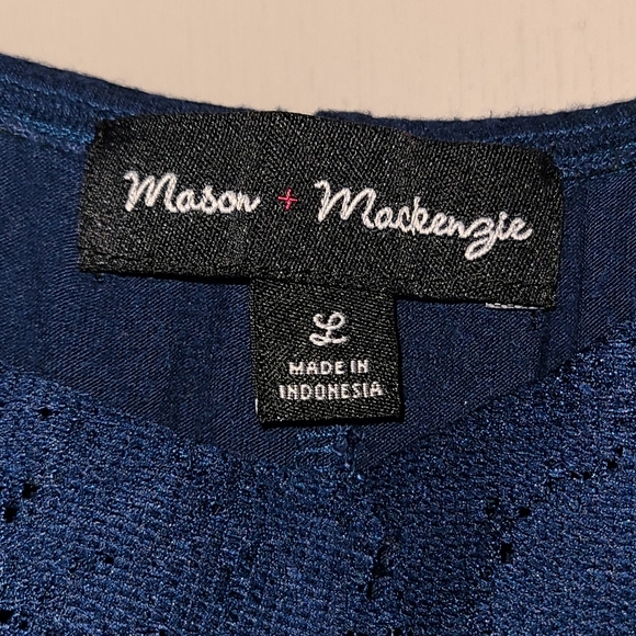 Mason+Mackenzie Tank Top Blue Large - Picture 3 of 5